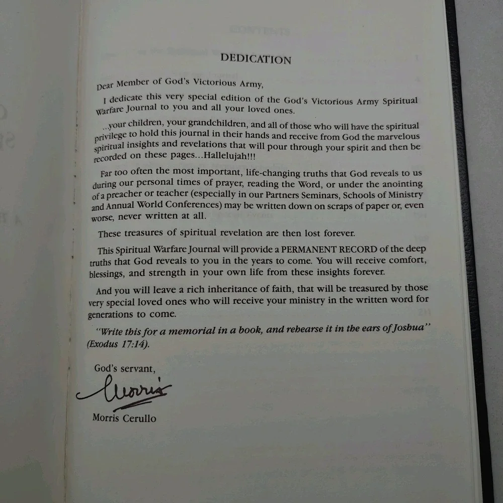 The‎ Morris Cerullo Spiritual Warfare Journal Used See Photos